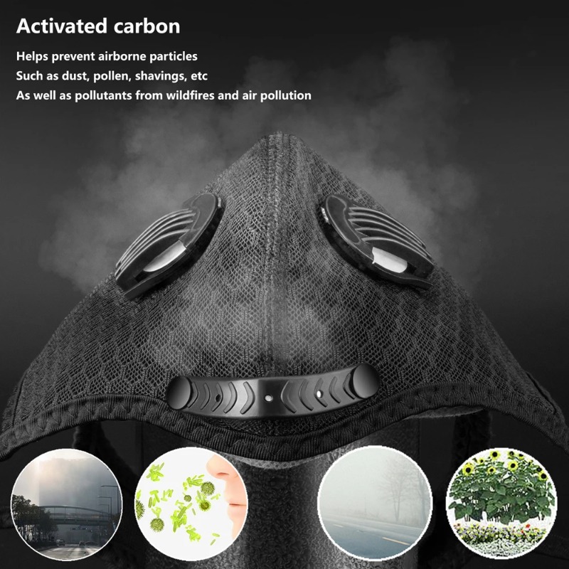 Cycling Face Mask Sport Washab - đánh giá và giá Dust Mask Construction