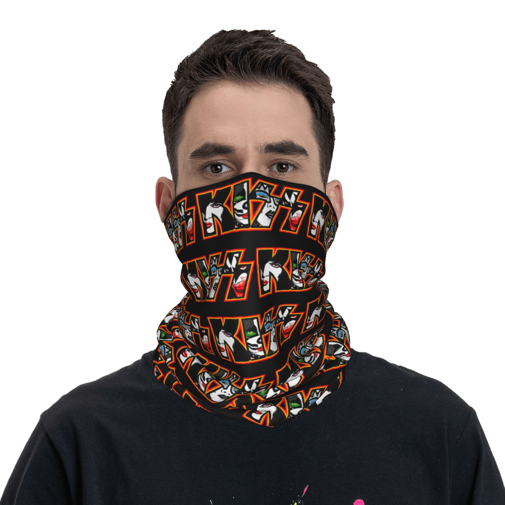 Custom Heavy Metal Rock K-Kiss - đánh giá và giá Neck Gaiter Face Cover